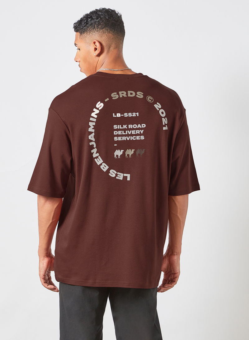Oversized T-Shirt Brown