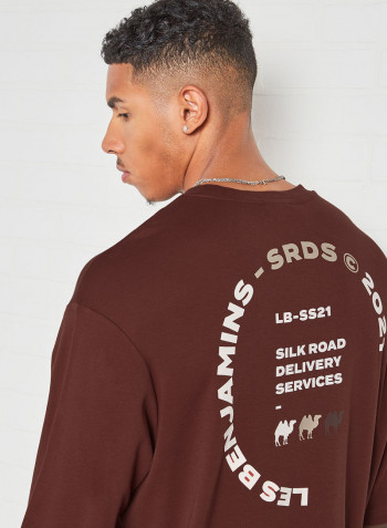 Oversized T-Shirt Brown
