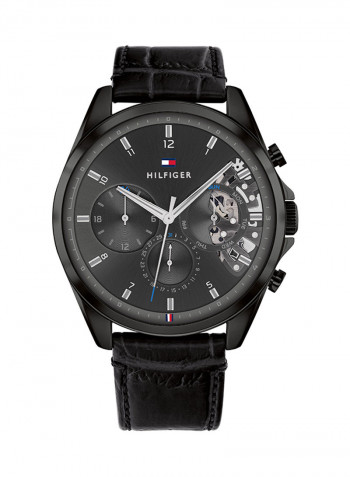 Men's Leather Analog Watch-1710452