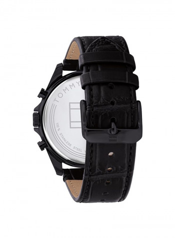 Men's Leather Analog Watch-1710452