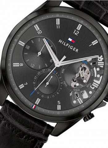 Men's Leather Analog Watch-1710452
