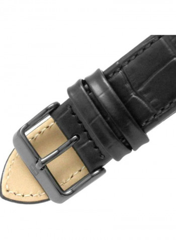 Men's Leather Analog Watch-1710452