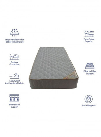 iMagna Bonnell Spring Mattress White 200x22x150cm