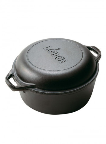 Double Dutch Oven Black 10.25inch
