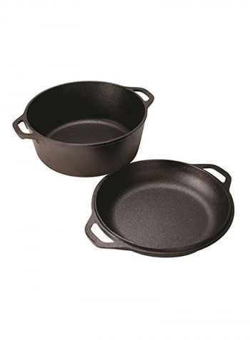 Double Dutch Oven Black 10.25inch