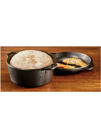 Double Dutch Oven Black 10.25inch