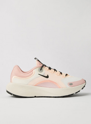React Escape Run Running Shoes Sail/Dk Smoke Grey-Pink Glaze-Crimson
