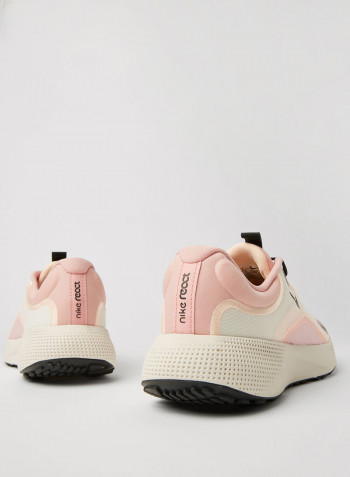 React Escape Run Running Shoes Sail/Dk Smoke Grey-Pink Glaze-Crimson