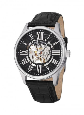 Men's Leather Analog Watch 747.02