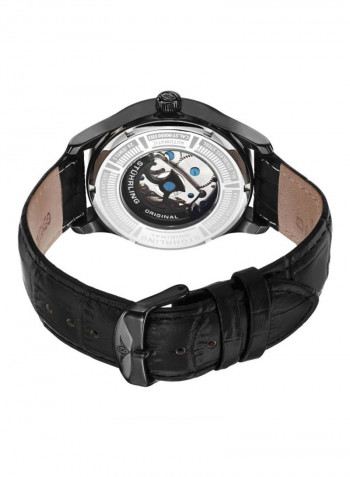 Men's Leather Analog Watch 747.02