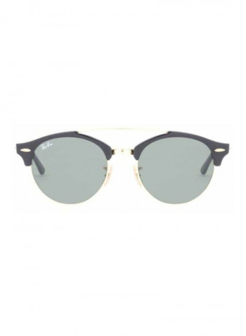 Double Bridge Round Sunglasses - Lens Size: 51 mm