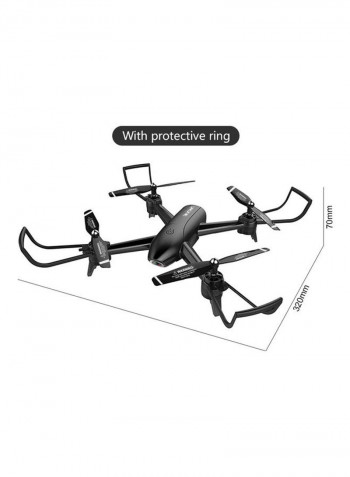 SG106 Optical Flow Drone with Dual Camera 1080P Wide Angle Wifi FPV Altitude Hold Gesture Photography Quadcopter with 2 Battery Black 33*9*21.5cm