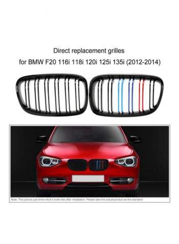 2-Piece Centre Kidney Grilles For BMW F20/116i/118i/120i/125i/135i