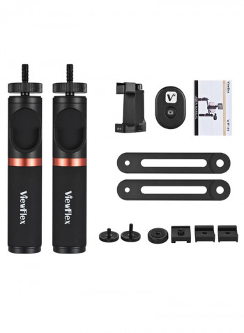 13-In-1 Handheld Smartphone Stabilizer Grip Kit Black