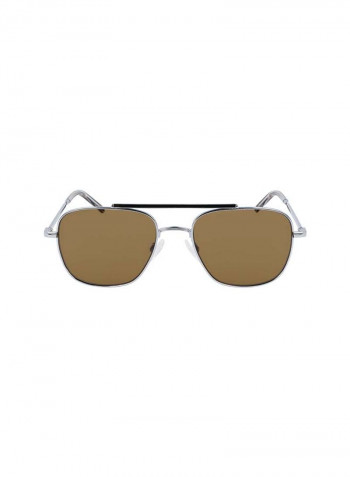 Men's Full-Rim Metal Rectangle Sunglasses - Lens Size: 54 mm