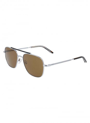 Men's Full-Rim Metal Rectangle Sunglasses - Lens Size: 54 mm
