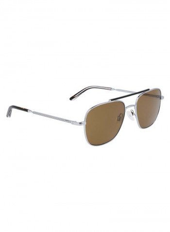 Men's Full-Rim Metal Rectangle Sunglasses - Lens Size: 54 mm
