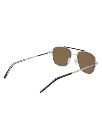 Men's Full-Rim Metal Rectangle Sunglasses - Lens Size: 54 mm