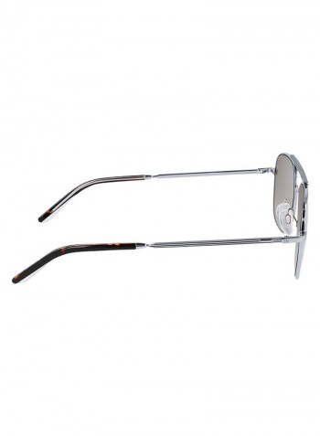 Men's Full-Rim Metal Rectangle Sunglasses - Lens Size: 54 mm