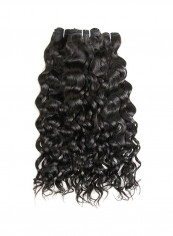 3-Piece Brazilian Virgin Water Wave Hair Extension Black