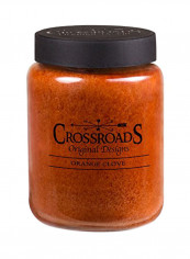 Crossroads Orange Clove Scented 2 Wick Candle, 26 Ounce