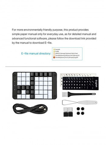 Single-Handed Programmable Mechanical Keyboard