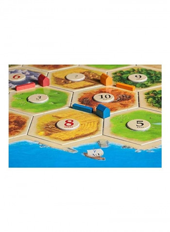 3-Piece Catan Trade Build Settle And Extension Board Game With Drawstring Storage Bag Set