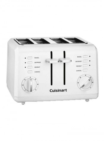 4-Slice Bread Toaster 850W 15985701 White/Black