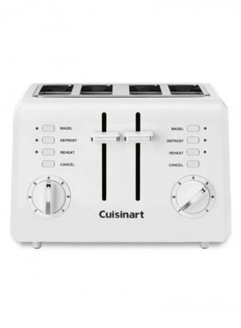 4-Slice Bread Toaster 850W 15985701 White/Black