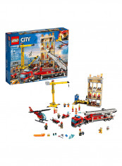 943-Piece City Downtown Fire Brigade With 7 Minifigures Building Set 60216 18.9x14.88x3.7inch 18.9x14.88x3.7inch