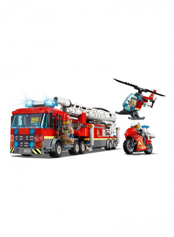 943-Piece City Downtown Fire Brigade With 7 Minifigures Building Set 60216 18.9x14.88x3.7inch 18.9x14.88x3.7inch