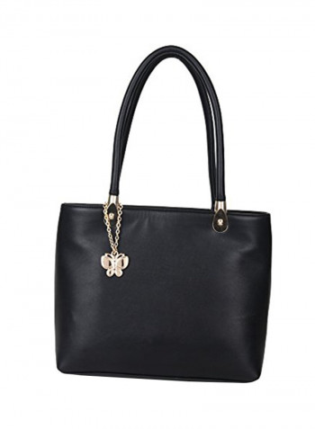 Polyester Blend Shoulder Bag BNS 0654BK Black