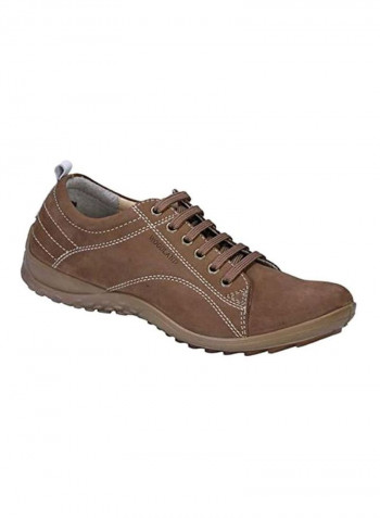 Lace-Up Sneakers Tobacco