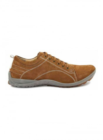 Lace-Up Sneakers Tobacco