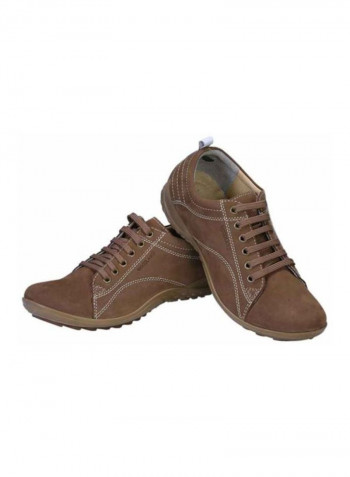 Lace-Up Sneakers Tobacco