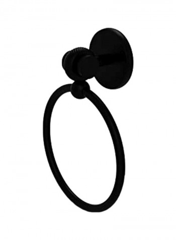 Brass Towel Ring Matte Black 6x3.5x7.5inch