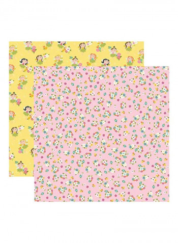 25-Piece Painting And Drawing Cardstocks Pink/Yellow/White