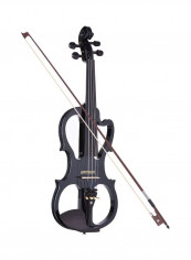Full Size Solid Wood Silent Electric Violin Fiddle Maple Body