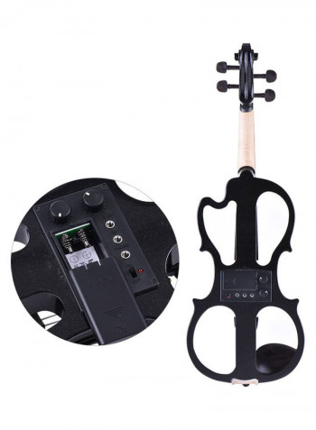 Full Size Solid Wood Silent Electric Violin Fiddle Maple Body