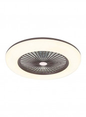 LED Ceiling Light With Fan White/Brown 55x20centimeter
