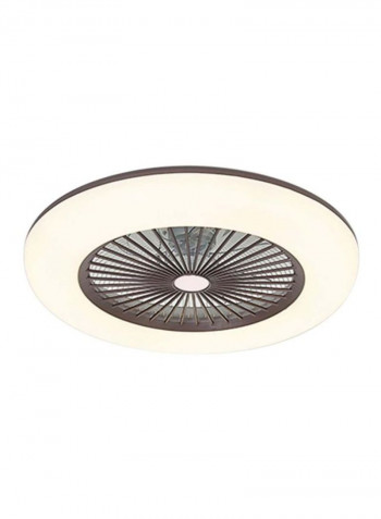 LED Ceiling Light With Fan White/Brown 55x20centimeter