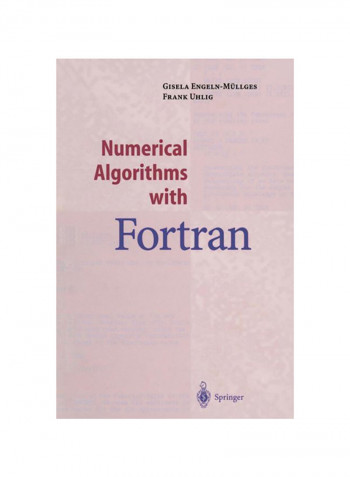 Numerical Algorithms With Fortran Paperback