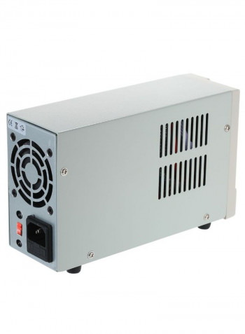 Adjustable Mini DC Power Supply Unit With LED Display White