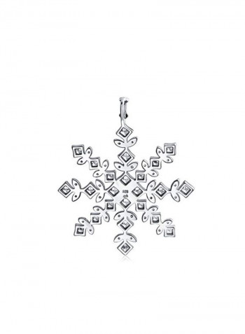 925 Sterling Silver Cubic Zirconia Studded Pendant