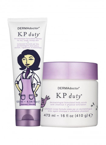 KP Duty Body Scrub And Cream Set