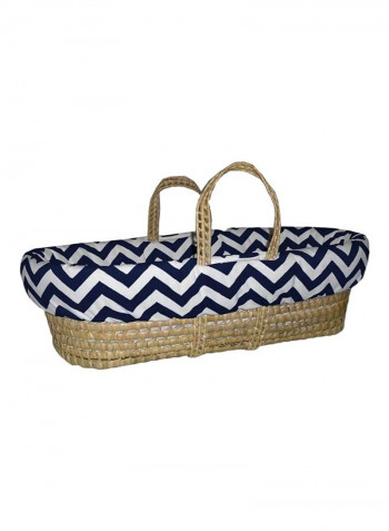 Minky Chevron Moses Travel Basket