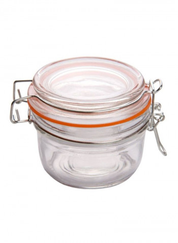 10-Piece Mason Jar Set Orange/Clear