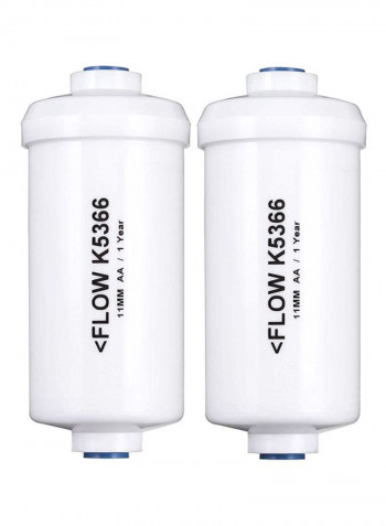2-Piece Fluoride Filter Set White
