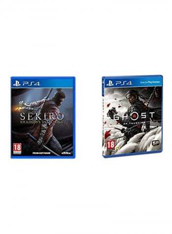 مجموعة لعبتي Sekiro: Shadows Die Twice + Ghost Of Tsushima - بلاي ستيشن 4 (PS4)