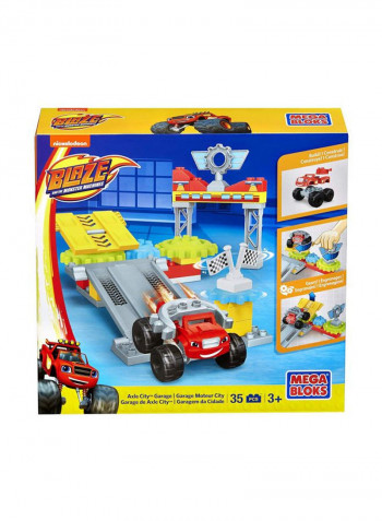 35-Piece Blaze Axle City Garage Building Set